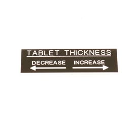 Manesty Tablet Thickness Tag | 6443600