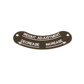 Manesty Weight Adjustment Tag | 6443650